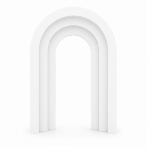 Ścianka balonowa portal - biała