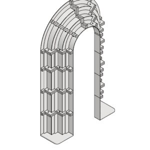 Ścianka balonowa portal - biała