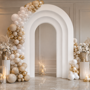 Ścianka balonowa portal - biała