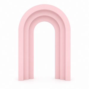 Ścianka balonowa portal - różowa